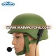 Factory wholesale safety PASGT bulletproof helmet with intercom system